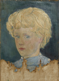 Portret van Kees Royaards als kind, getiteld De Jeugdige Prins, geschilderd door Isaac Israëls